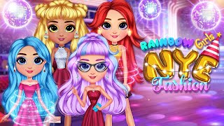 Rainbow Girls NYE Fashion - Fashion Dress Up Games screenshot 1