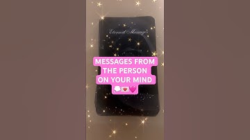 Messages from the person on ur mind🥰 #shorts #tarot #tarotreading #love #lovereading #soulmate #fyp