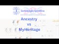 Ancestry vs myheritage