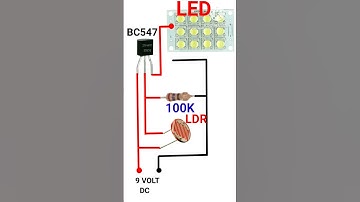 Auto night LED light circuit LDR Sensor// LDR Project connection #viral #shortvideo #youtubeshort