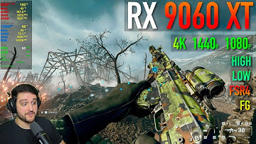 RX 9060 XT 16GB - Battlefield 6 - 1080p, 1440p, 4K - Low & High settings!