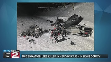 Fatal snowmobile crash in Lewis County; 2 dead