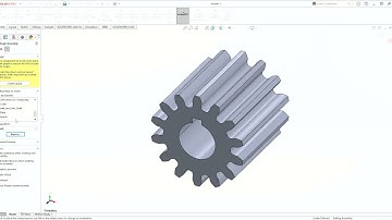 SoildWorks One stage Gearbox