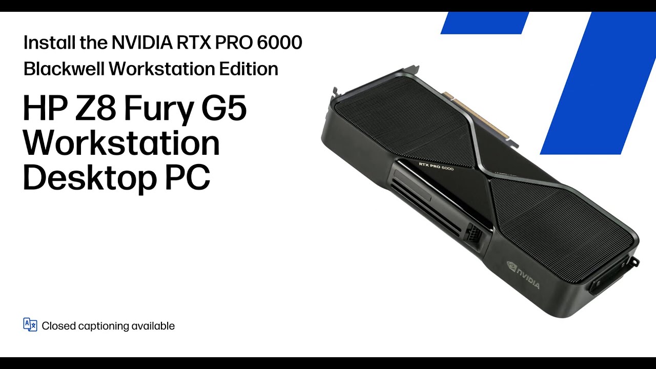HP Z8 Fury G5 + NVIDIA RTX PRO 6000 | Professional GPU