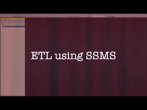 ETL using SSMS