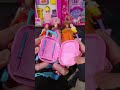 Satisfying with Unboxing & Bluee Miniature Barbie Set Video | ASMR Kittyy Beg Pinke Set