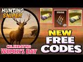 All Working Codes Hunting Sniper | New Hunting Sniper Codes 2026 - Celebrating Women's Day 