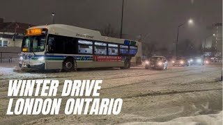 Winter drive London Ontario 2022