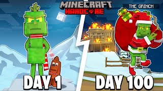 I Survived 100 DAYS as THE GRINCH in Minecraft