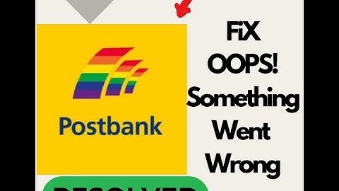Fix Postbank "Oops Something Went Wrong" Error on Android | Easy Solutions #techsupport #appfix