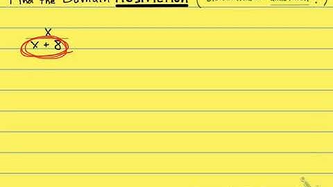 7.1 Notes Example 4 - Domain Restriction of Rational Expression