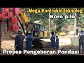 Metode pekerjaan mesin bor pile exavator sk200