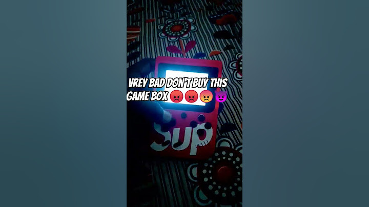 very bad game box please don't buy #sup#game#box#