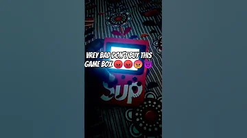 Very Bad Game Box Please Don T Buy Sup Game Box 