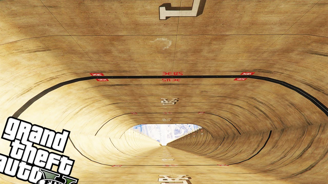 Straight down Ramp. Как выглядит рампа из ГТА 5. Straight down