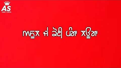 Calaboose sidhu moose wala red screen WhatsApp status video