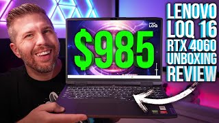 Legion LOQ 16 Unboxing Review! Best Budget Gaming Laptop 2023? 10+ Game Benchmarks, Lots of Tests!