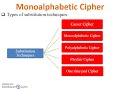 Understanding the Monoalphabetic Cipher in Network Security
