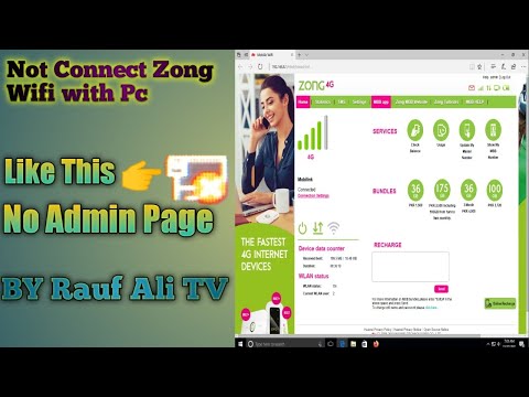 Not Connect Zong 4G Bolt Plus WiFi With Computer