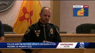 Police and FBI provide update on double murder and missing 10-month-old in New Mexico