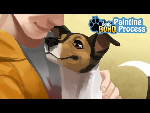 Dogs BOND Game [LIVE PAINT] Developing a board game: style, art, mechanics