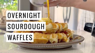 Overnight Sourdough Waffles