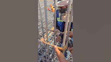 Ties ring column pressing #shorts #construction #skills