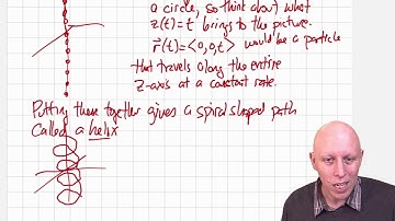 Multivariable Calculus - Ch. 9.1 & 10.7 - Examples of 3D Parametric Curves, Parametrization