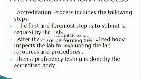 ACCREDITATION CRITERIA FOR LABORATORIES
