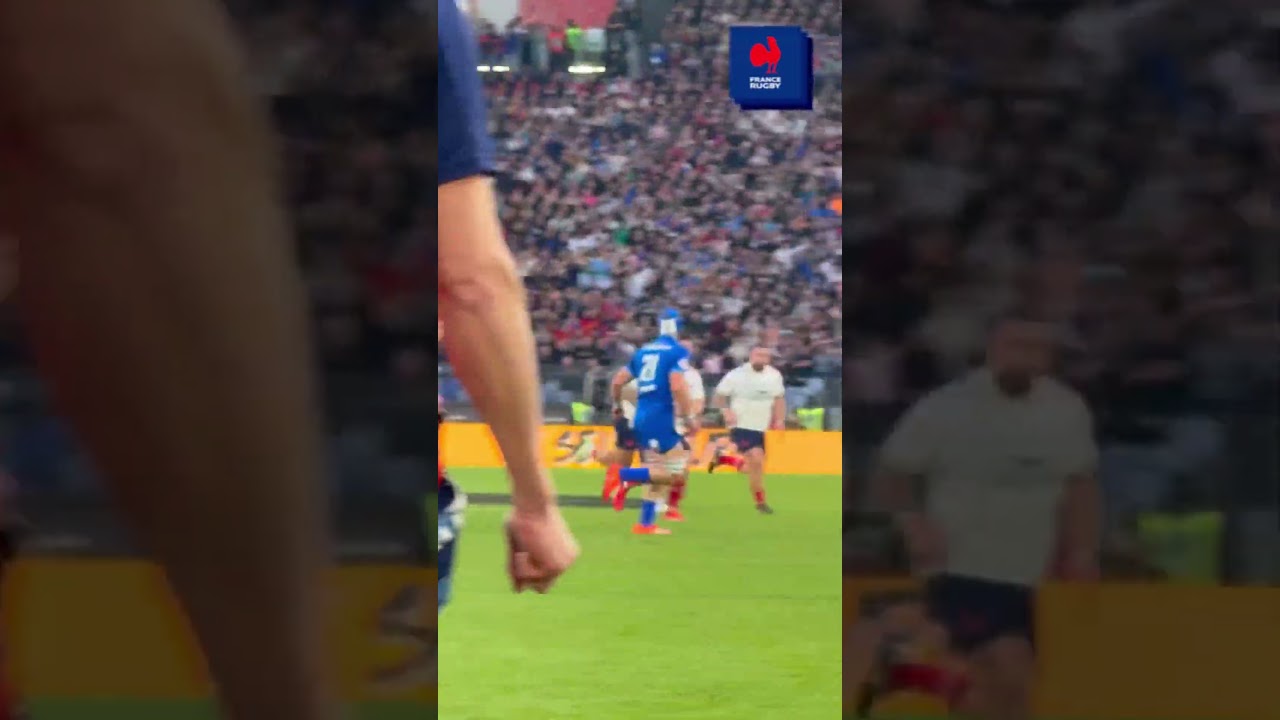 ? L’essai de la J3 du @SixNationsRugby  est l’œuvre de Léo Barré