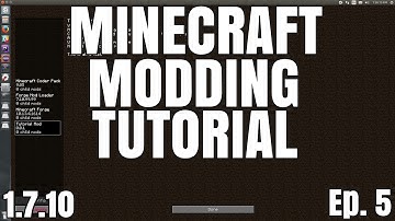 Defining Crafting Recipes // Minecraft Modding Tutorial (1.7.10) // Episode 5