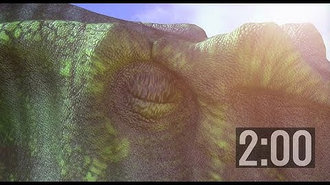 2 MINUTE DINOSAUR TIMER - Countdown Timer with Music and Dinosaur Growl and Groan Sound Effects