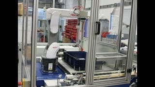 Robotic Packaging System Packs Filler Caps - Rna Automation Ltd