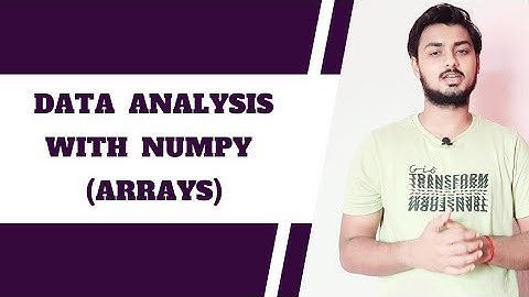 Numpy Arrays in python | Machine learning and Data science unlocked with EdUcode with SK