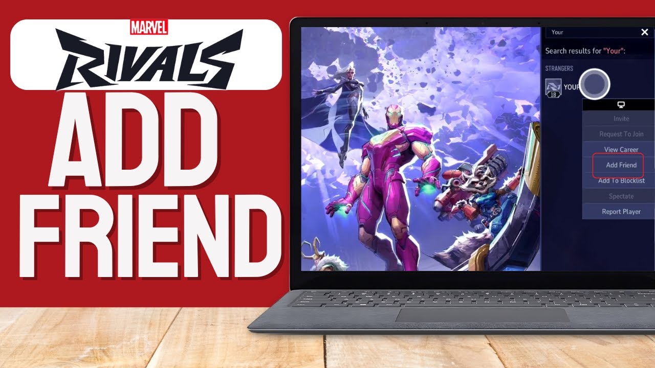 How to ADD friends in Marvel Rivals (2024 Updated) - YouTube