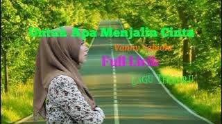 Untuk Apa Menjalin Cinta~Vanny Vabiola [Terbaru ]#viral #musik #laguterbaru #cover #laguterbaik