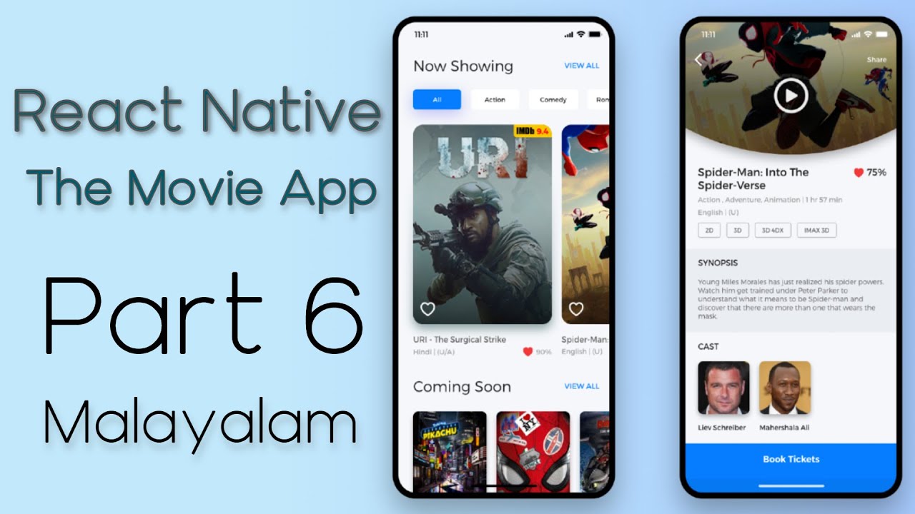 React Native - The Movie App - Final Part - Malayalam - YouTube