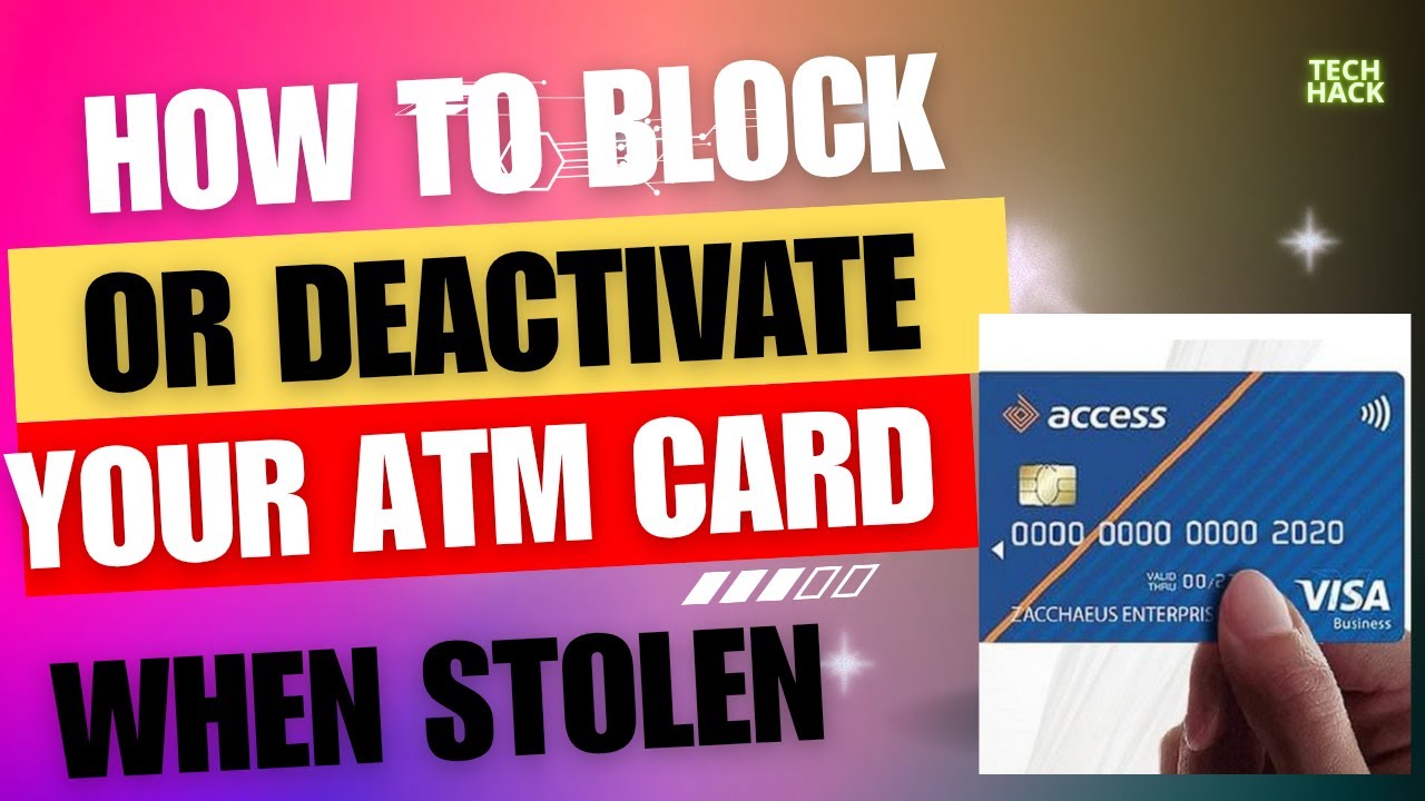 How to Block Your ATM Card in Minutes All Banks - YouTube