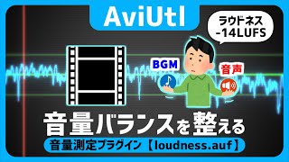 [AviUtl] Adjust the volume balance! Introduction of "loudness.auf" volume measurement plug-in