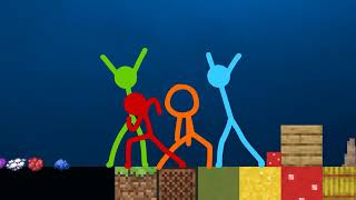 stickman+minecraftLucky Block Staff - Animation vs. Minecraft Shorts Ep 1