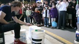 Playing on the Street in Gwangju, South Korea!