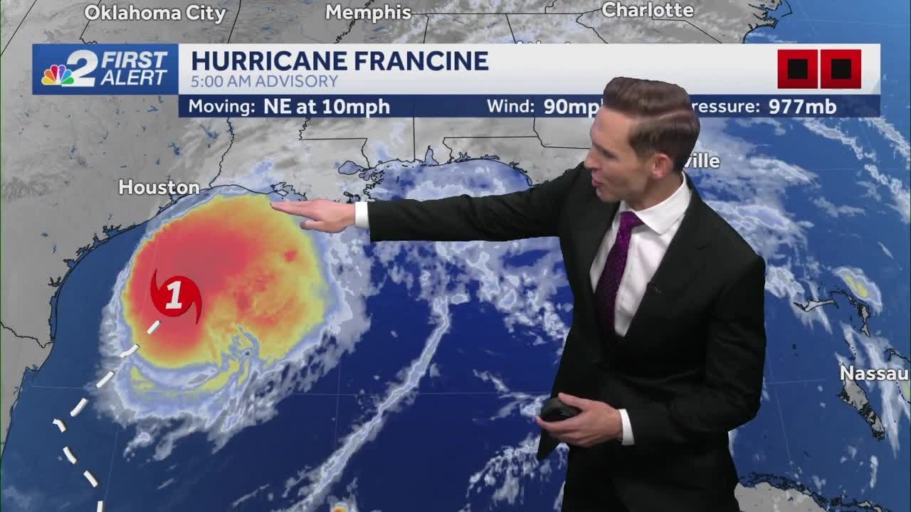 Hurricane Francine expected to make Landfall in Louisiana Wednesday ...