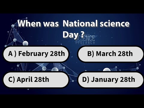 When was National science day?