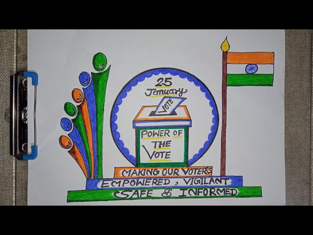 Aadarsh Matdaan Kendra Poster /Matdata Jagrukta Poster(Election/Voter  Awareness) - YouTube