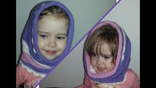 Снуд-шапка на девочку ( Crochet. Snood) Снуд-шапка на девочку ( Crochet. Snood)