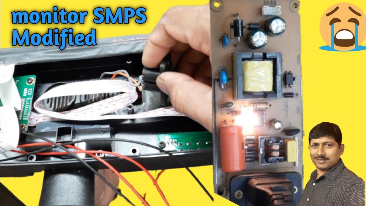 Led monitor power supply modification | Frontech led monitor no power solution | Frontech