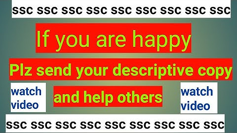 Please send your descriptive exam copy and help fresh students.Apni RTI vali copy send kijiye please