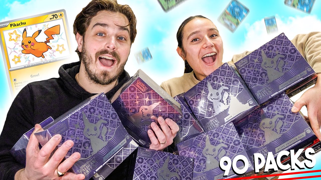 Wij Openen 90 Packs van Paldean Fates Voor Jullie! (10 ETB's)