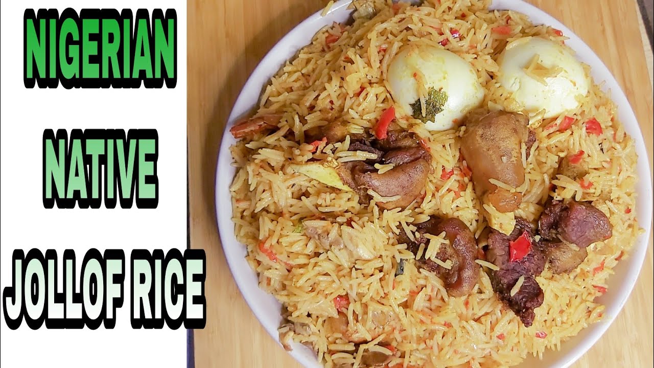 How To Make Native Jollof Rice Palm Oil Rice YouTube