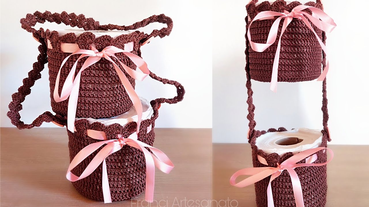 PORTA PAPEL HIGIÊNICO COM ROLOS EM PÉ | PASSO A PASSO - FRANCI ARTESANATO